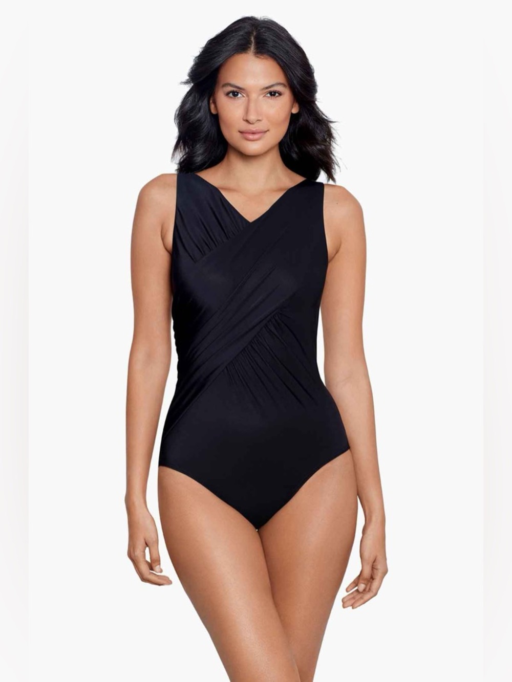 Miraclesuit Tulia One Piece Black Slimming Underwire Size US 12 Women’s